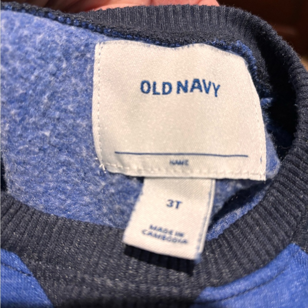 Old Navy Blue and Navy Sweatshirt - Picture 3 of 3